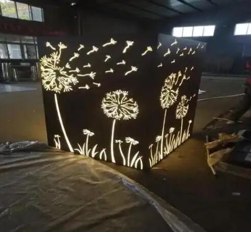 鹰手营子矿耐候钢灯箱